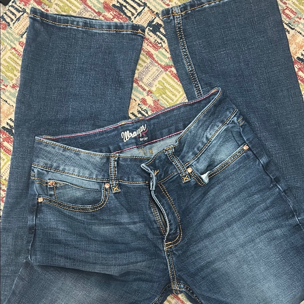 Wrangler Blue Boot Cut Jeans with Classic Style